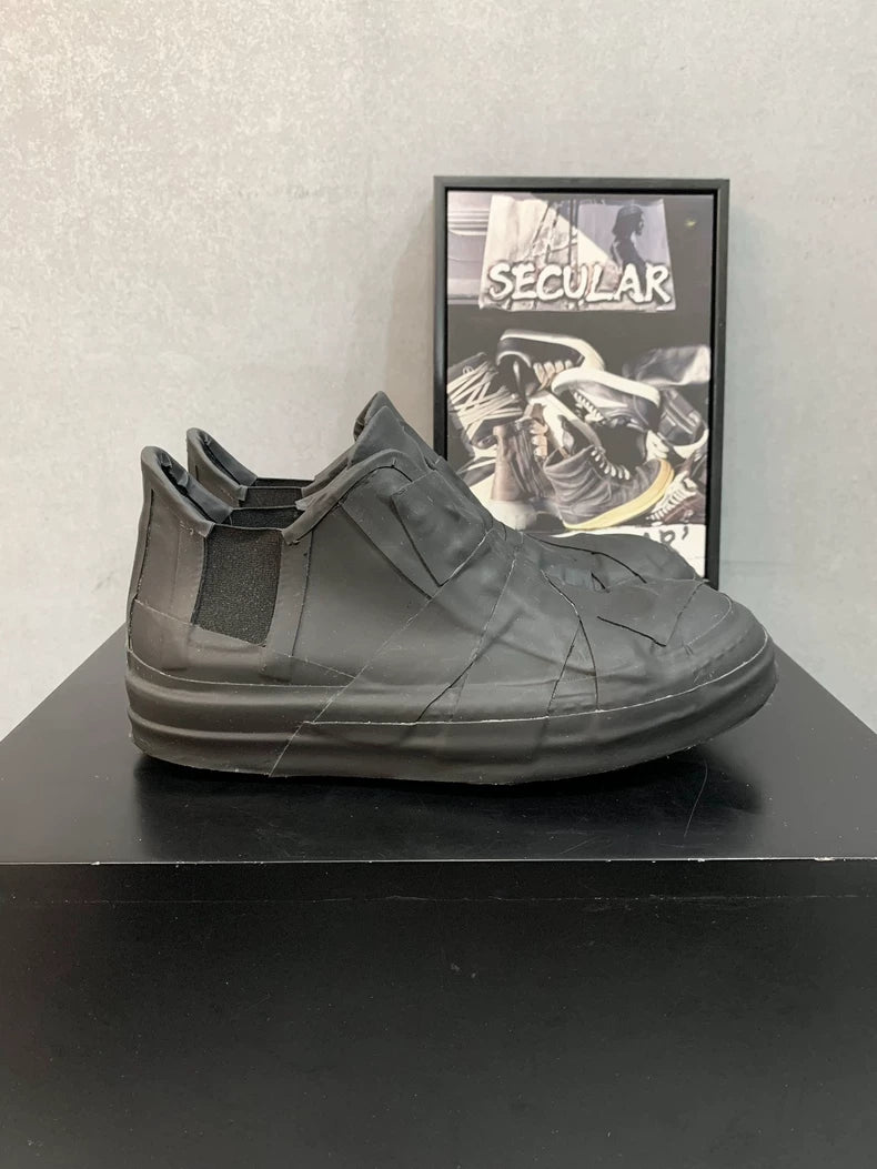 Rick Owens Black Low Top Sneakers-yf