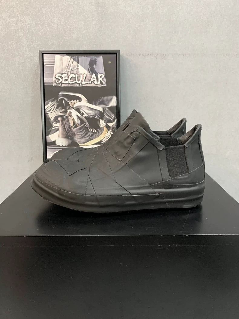 Rick Owens Black Low Top Sneakers-yf