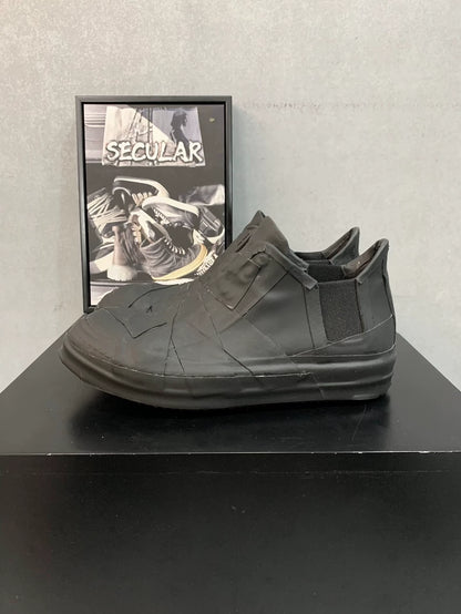 Rick Owens Black Low Top Sneakers-yf