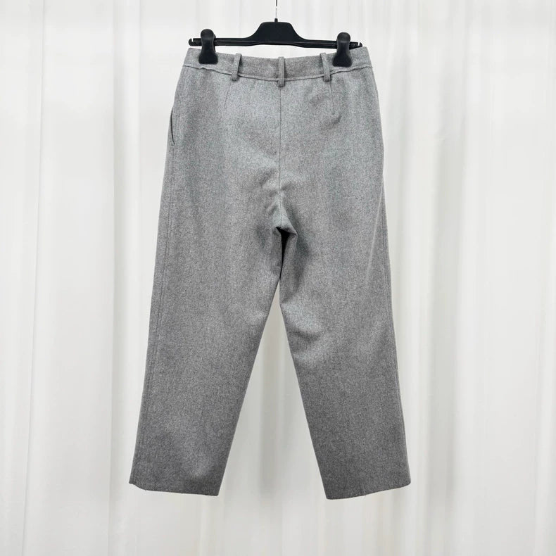 Acne Studios Gray Wool Casual Pants-yf