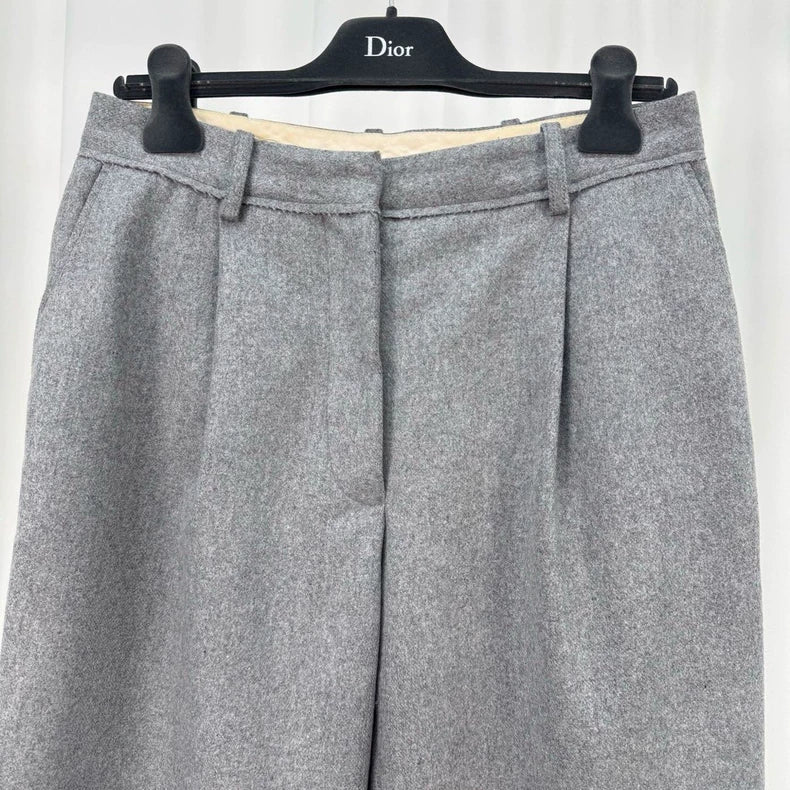 Acne Studios Gray Wool Casual Pants-yf