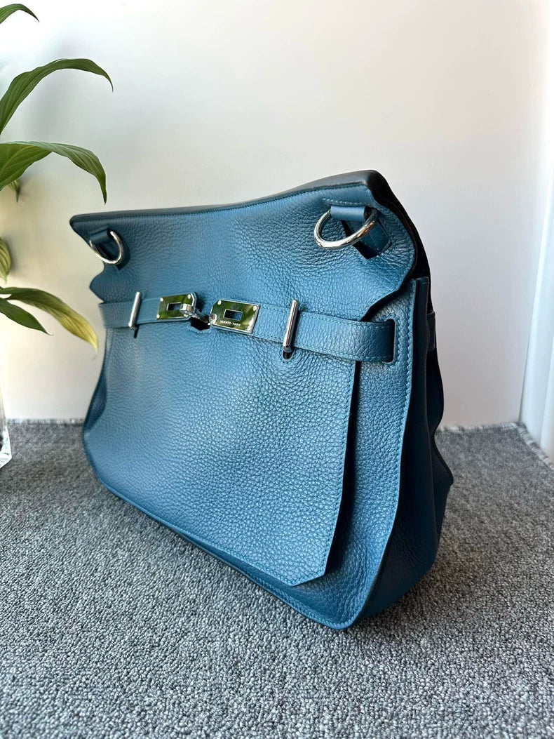 Hermes Jypsiere Shoulder Bag in Blue