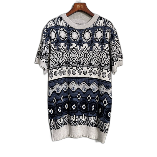 Dior x Stussy Floral Knit Short Sleeve