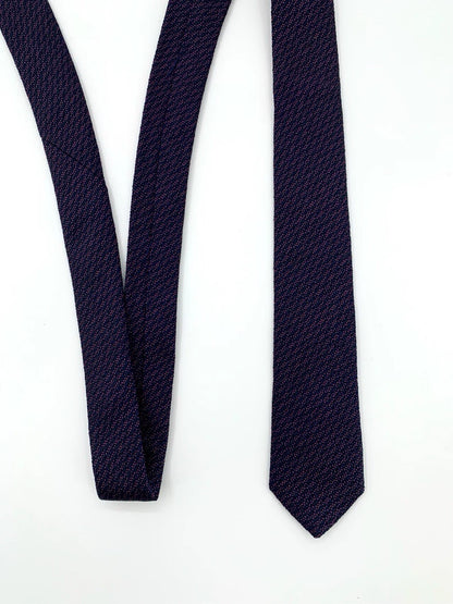 Dior Blue Pattern Silk Tie