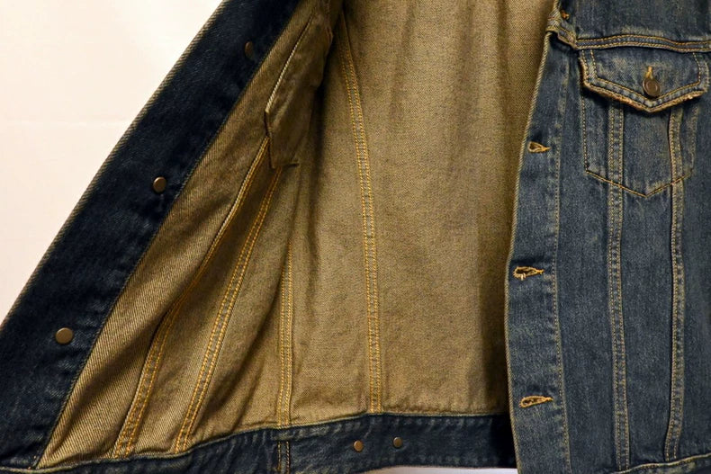 SAINT LAURENT 2015SS Washed Blue Denim Jacket