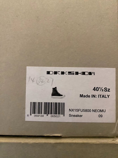 Rick Owens High-Top Filled Cotton Sneakers-yf