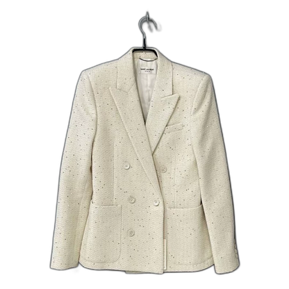 Double-Breasted Tweed Blazer by Saint Laurent