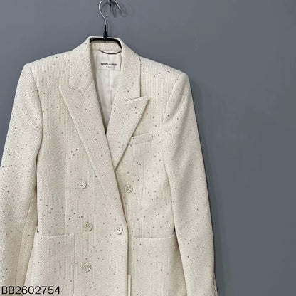 Double-Breasted Tweed Blazer by Saint Laurent