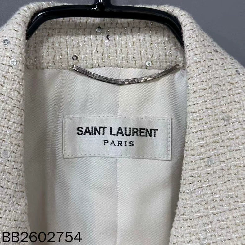 Double-Breasted Tweed Blazer by Saint Laurent