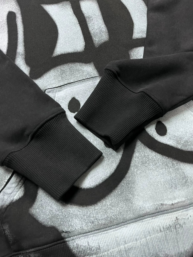 Givenchy Black Graffiti Hoodie M Size