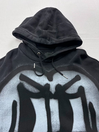Givenchy Black Graffiti Hoodie M Size