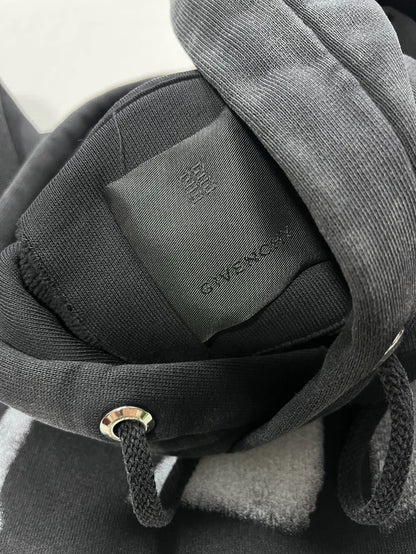 Givenchy Black Graffiti Hoodie M Size