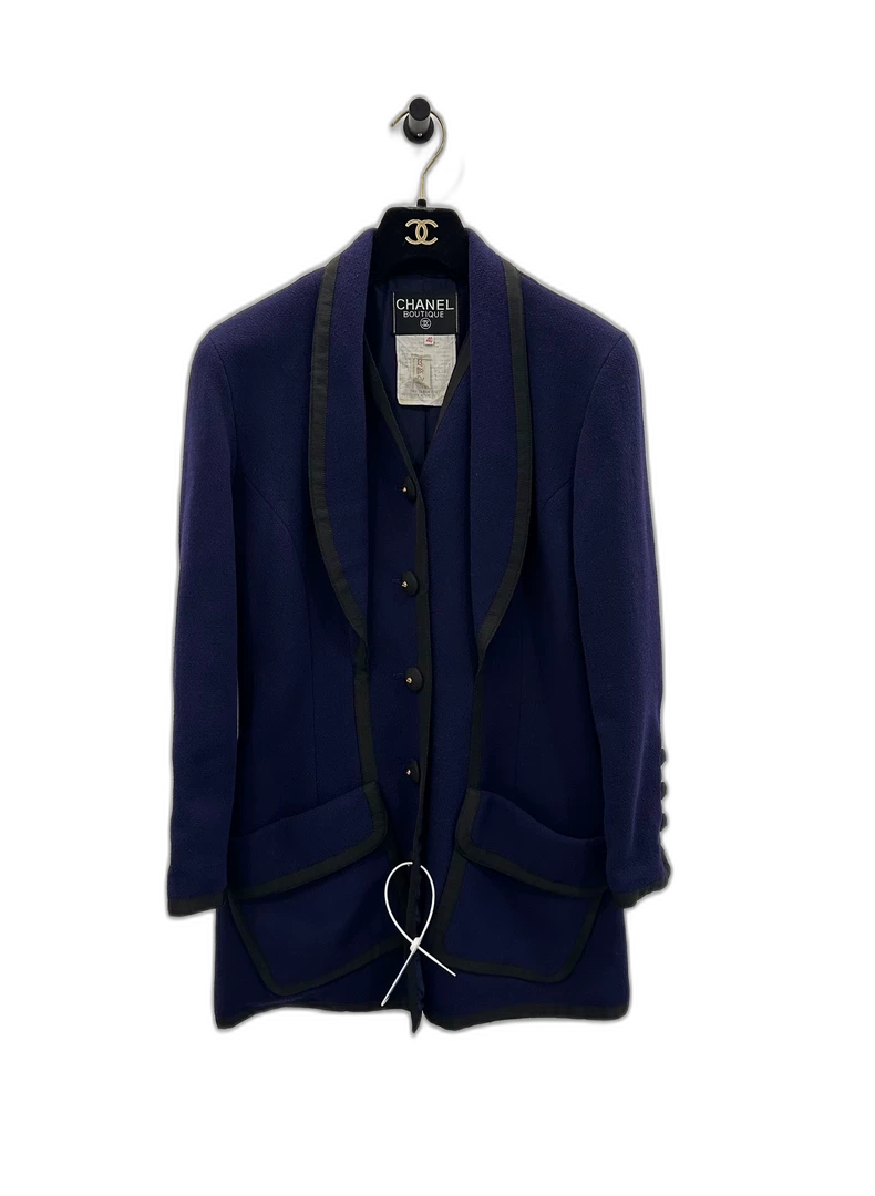 Chanel Women's Blue Suit Jacket