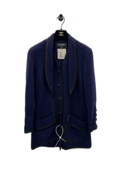 Chanel Women's Blue Suit Jacket