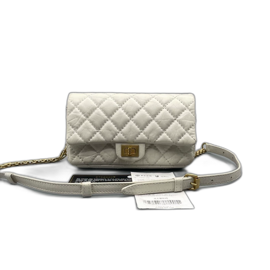 Chanel Mini Chain Crossbody Bag in White