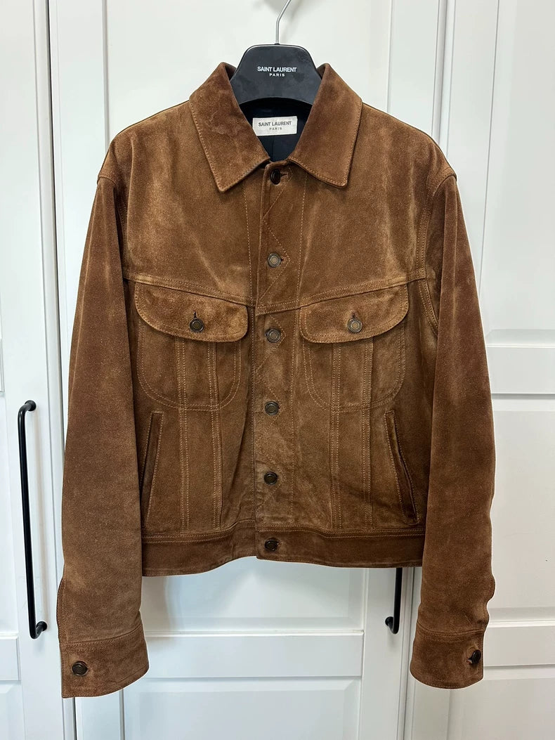 Saint Laurent Men's Suede Jacket