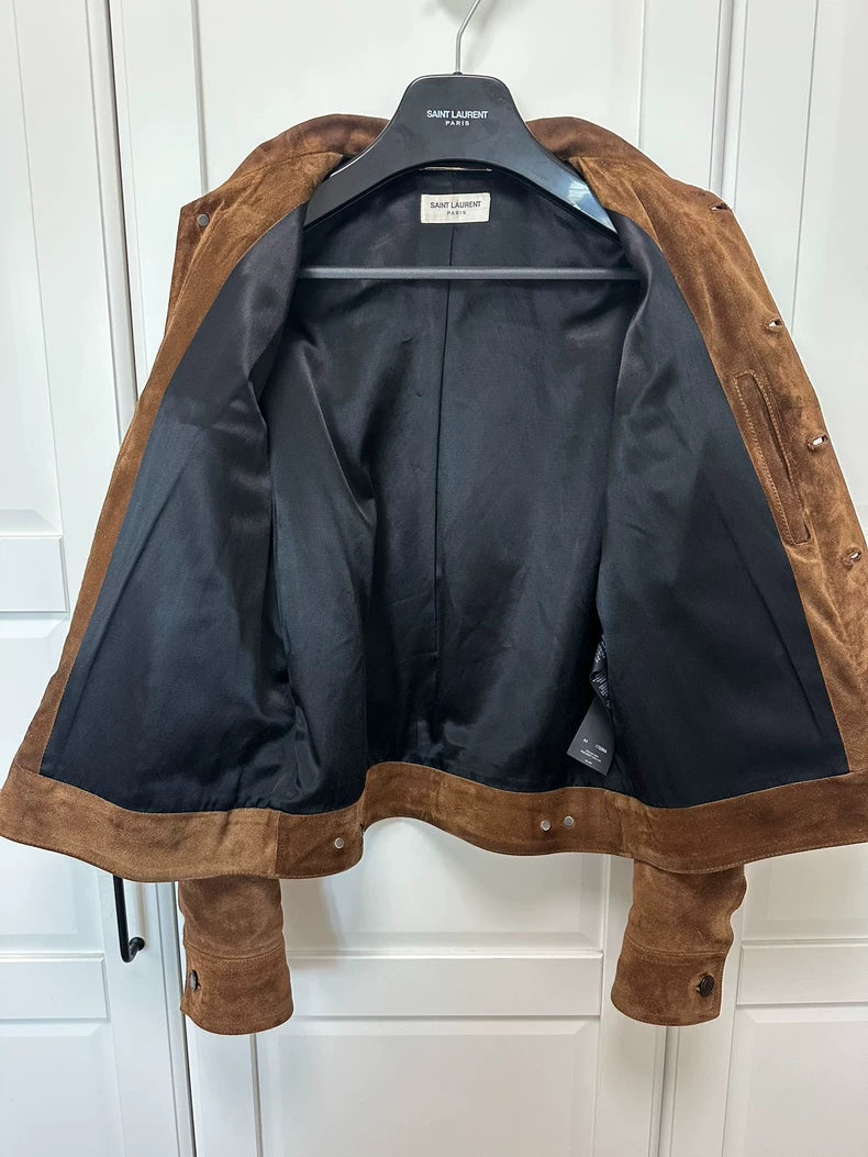 Saint Laurent Men's Suede Jacket