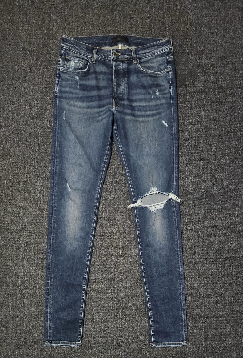 Amiri Distressed Knee Denim Jeans-yf
