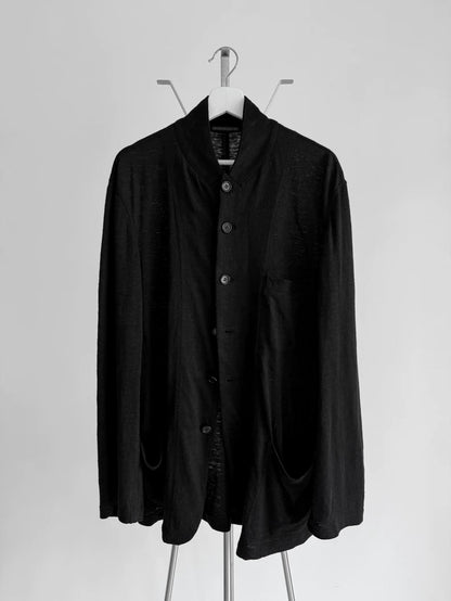 Black Linen Jacket by Yohji Yamamoto