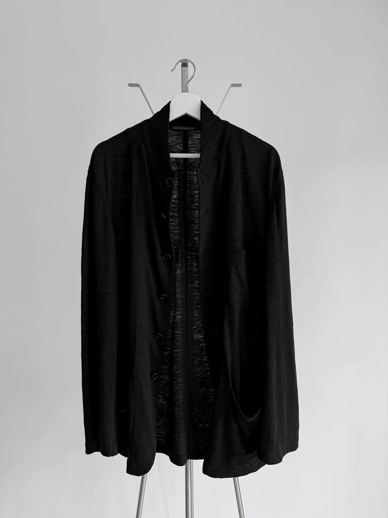 Black Linen Jacket by Yohji Yamamoto