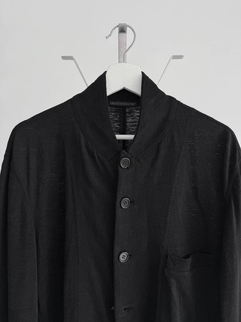 Black Linen Jacket by Yohji Yamamoto