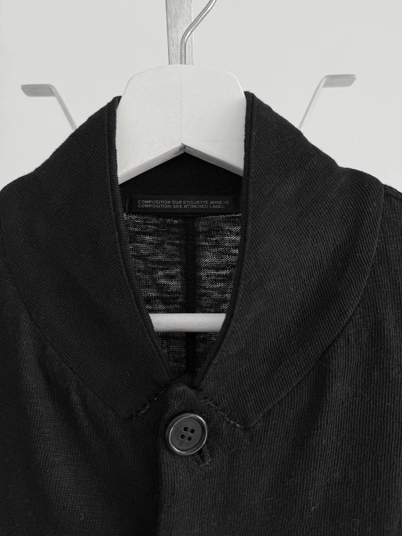 Black Linen Jacket by Yohji Yamamoto