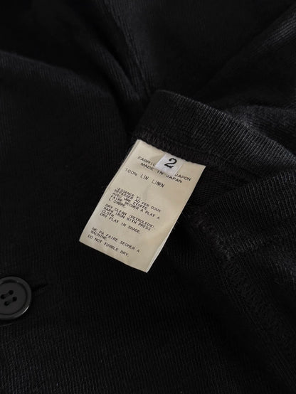 Black Linen Jacket by Yohji Yamamoto