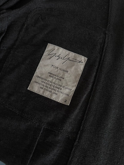 Black Linen Jacket by Yohji Yamamoto