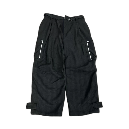 Bottega Veneta Black Wool Cargo Pants
