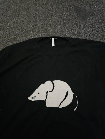 Loewe Men's Wool Knit Sweater with Mouse-yf