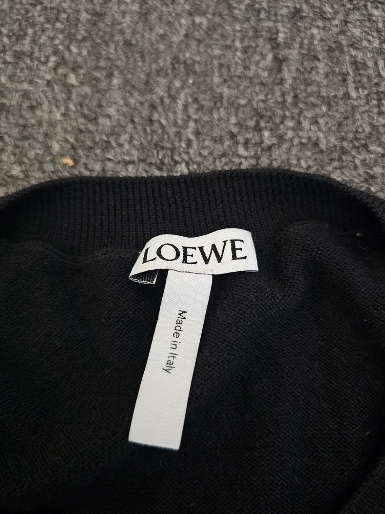 Loewe Men's Wool Knit Sweater with Mouse-yf