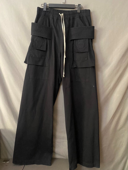 Rick Owens Nylon Wide-Leg Cargo Pants-yf