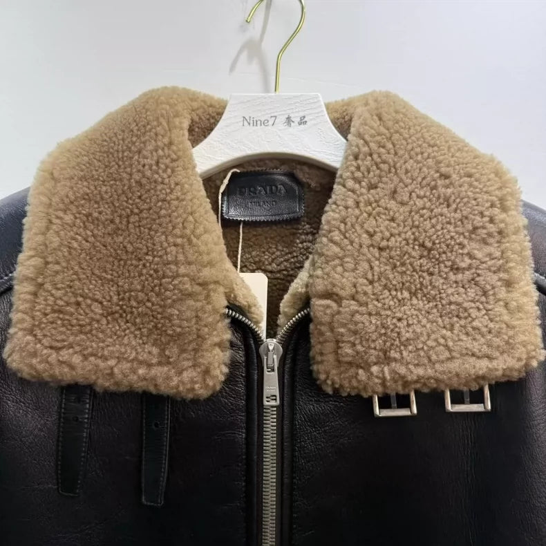 Prada Shearling Jacket Outerwear