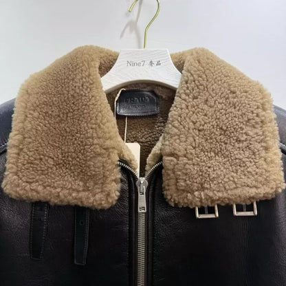 Prada Shearling Jacket Outerwear