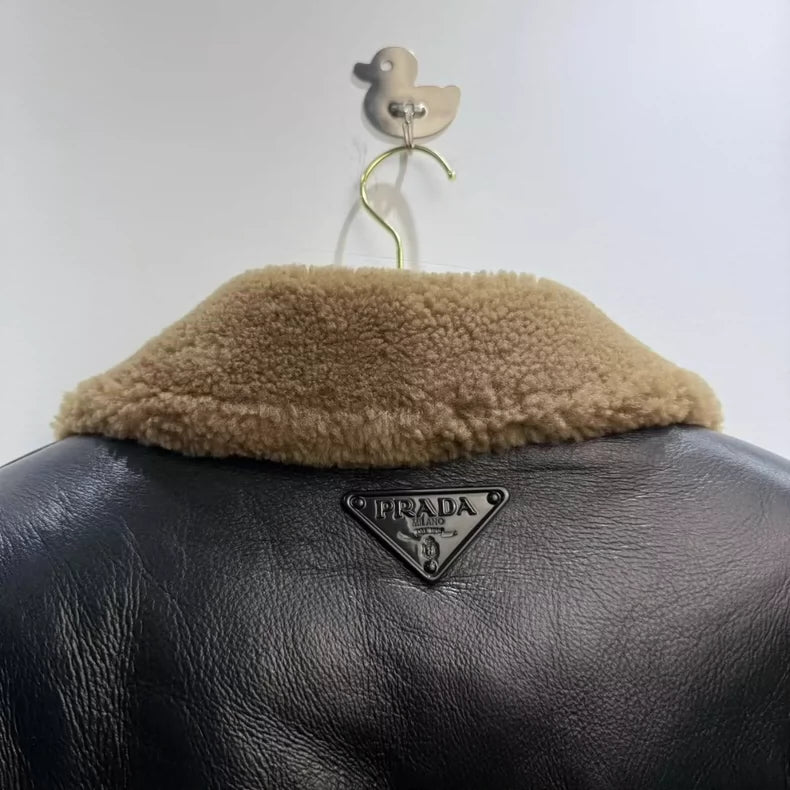 Prada Shearling Jacket Outerwear