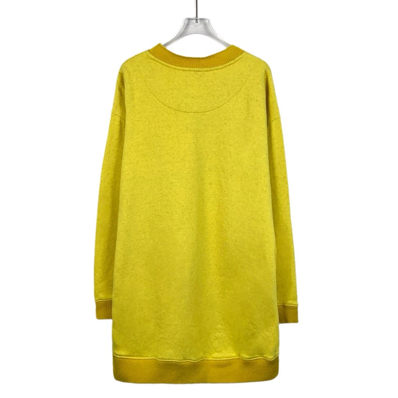 Loewe Yellow Logo Embroidery Cotton Sweatshirt