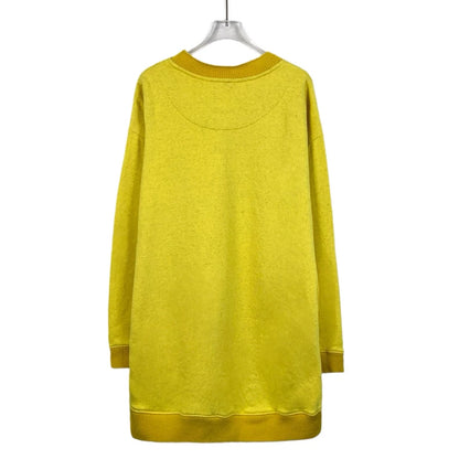 Loewe Yellow Logo Embroidery Cotton Sweatshirt