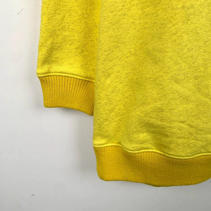 Loewe Yellow Logo Embroidery Cotton Sweatshirt
