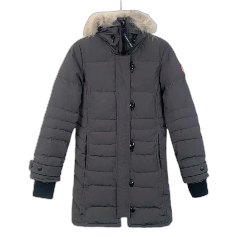 Canada Goose Grey Hooded Down Parka