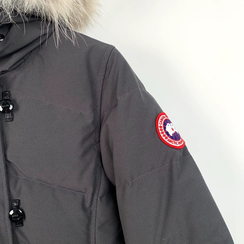 Canada Goose Grey Hooded Down Parka