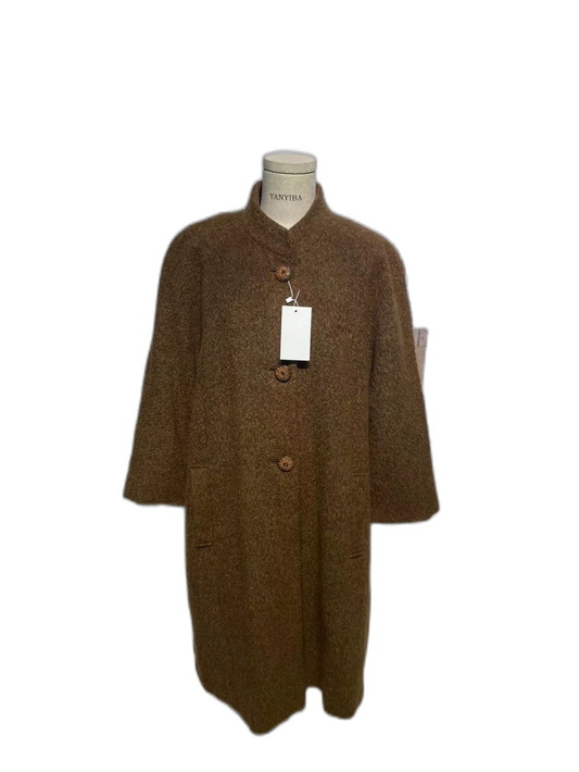 Vintage Givenchy Brown Wool Overcoat