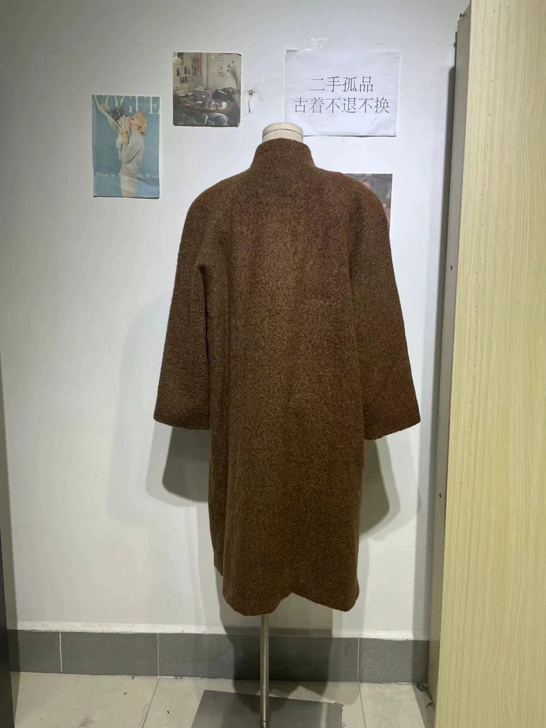 Vintage Givenchy Brown Wool Overcoat