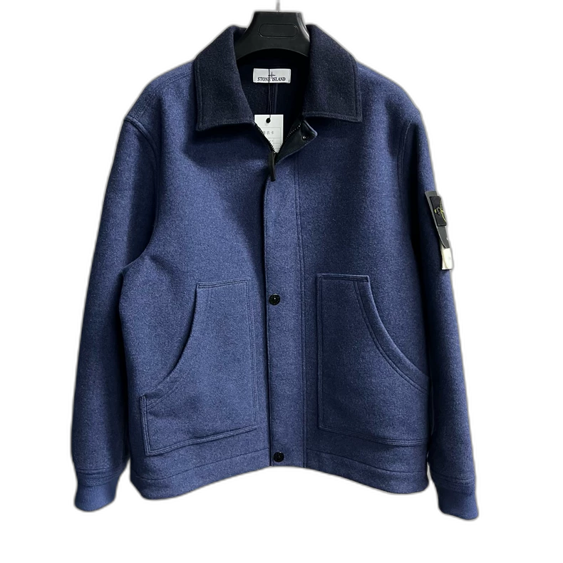 Stone Island Blue Long Sleeve Jacket