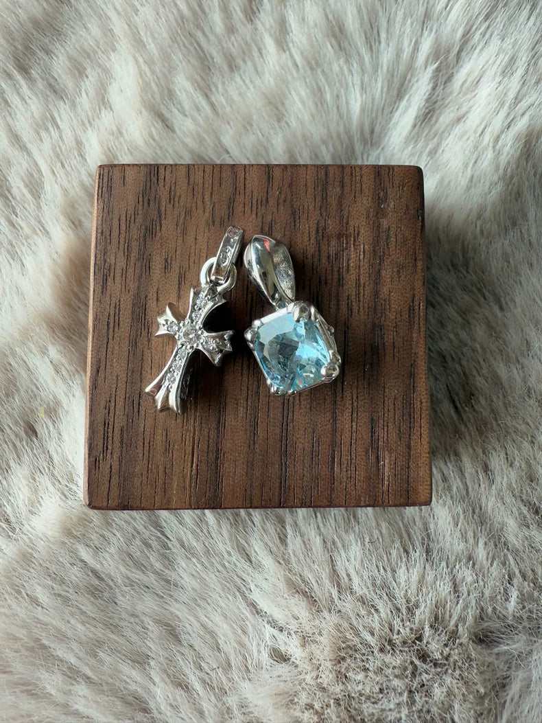 Chrome Hearts Aquamarine Pendant Charm