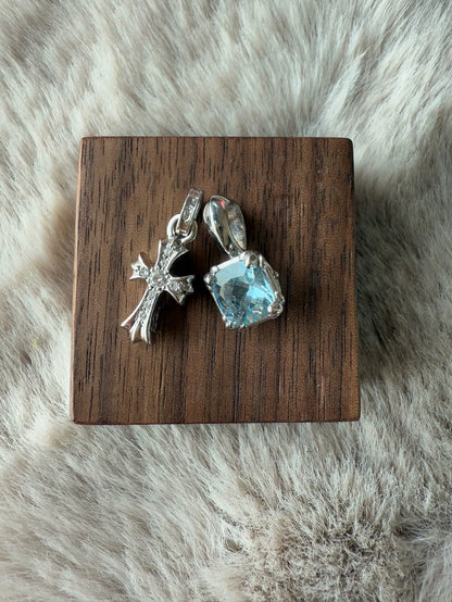 Chrome Hearts Aquamarine Pendant Charm