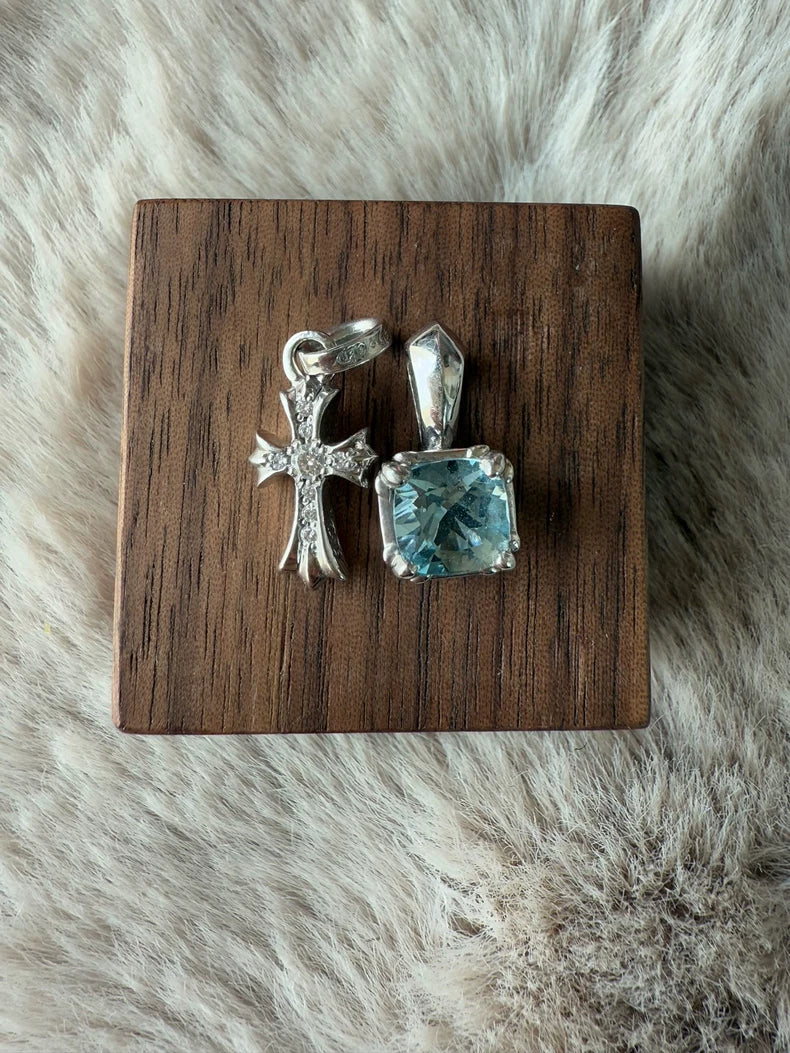 Chrome Hearts Aquamarine Pendant Charm