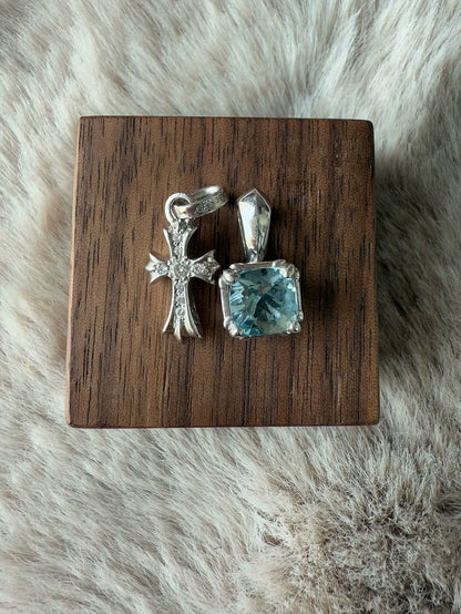 Chrome Hearts Aquamarine Pendant Charm