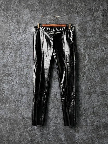 Rick Owens Black Leather Pants
