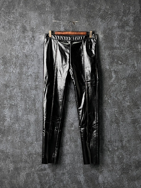 Rick Owens Black Leather Pants
