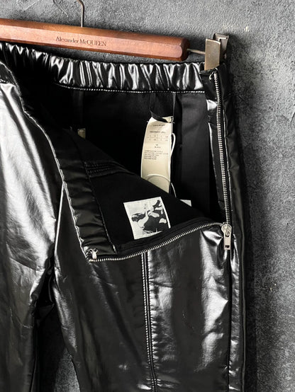 Rick Owens Black Leather Pants